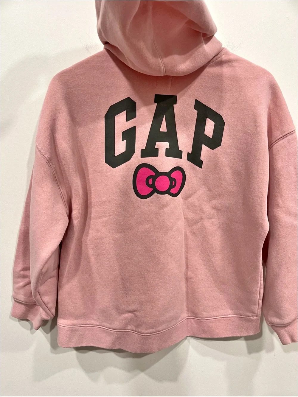 Hello Kitty x GAP Girls Pink Fleece Lined Hoodie Sweatshirt XL (12)